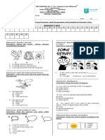 EXAMEN INGLÉS 3 Tercer Trimestre Ciclo 2021-2022