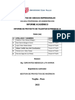 Informe Academico Proyectos 2022