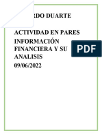 Eduardo Duarte Cano Actividad en Pares Información Financiera y Su Analisis