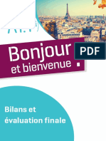 Bilans Et Evaluation Bonjour Et Bienvenue