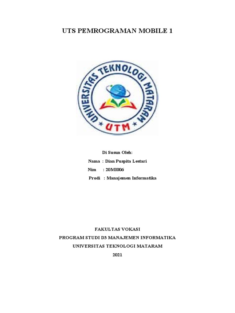 UTS Pemrograman Mobile: Materi Android | PDF