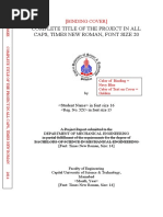 FY Project Report Format - BS - CUST - ME - DrIrfan