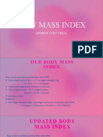 Body Mass Index: Andrew Curt Obeja