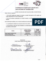 INE ConteosRapidos22 InfResultadosComiteTecAs Tamaulipas