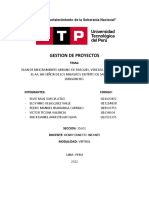 Gestion de Proyectos: "Año Del Fortalecimiento de La Soberanía Nacional"