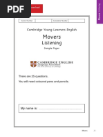 Movers Listening Activities Guide Pdf
