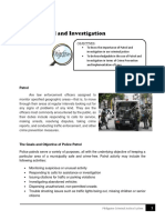 Importance of Patrol, Investigation, and Police Image in CJS