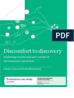 Discomfort To Discovery: Exploring Racism and Anti-Racism in Development Narratives