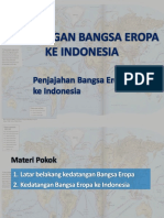 Kedatangan Bangsa Eropa Ke Indonesia