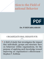 Introduction To Organization Behaviour