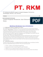 PT. Rambang Karya Mandiri (RKM) - Contoh Proposal Penawaran Jasa Outsourching - Tenaga Kerja