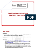 Candidate Examination Guide JUNE 2022 Term End Exam