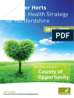 A Public Health Strategy For Hertfordshire: Healthier Herts