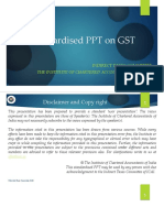 Standardised PPT On GST: Indirect Taxes Committee The Institute of Chartered Accountants of India