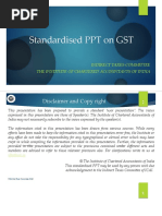 Standardised PPT On GST: Indirect Taxes Committee The Institute of Chartered Accountants of India