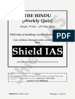 The Hindu (Weekly Quiz) : Shield IAS