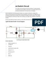 Light Activated Switch Circuit Diagram