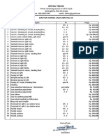 Price List 2022