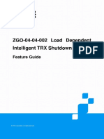 ZGO-04-04-002 Load Dependent Intelligent TRX Shutdown Feature Guide ZXUR 9000 (V12.2.0) - V1.10 - 20130516