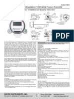 Series MS2 Magnesense II Differential Pressure Transmitter: Specifications - Installation and Operating Instructions