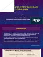 Management of Hyperthyroidism and Thyroid Storm