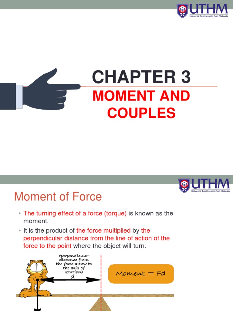Chapter 3-Moment and Couples | PDF | Euclidean Vector | Force