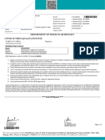 Department of Molecular Biology Covid-19 Virus Qualitative PCR