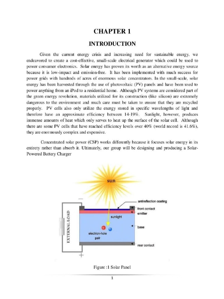 Solar Mobile Charger Report PDF