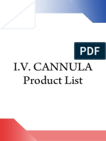 I.V. CANNULA List