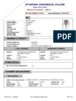 College of Nursing, GSVM Medical College: Personal Information