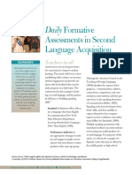 Daily Formative: Assessments in Second Language Acquisition