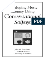 Developing Music Literacy Using: Conversational Solfege