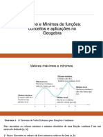 Máximo e Mínimos de Funções