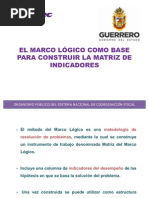 Download El Marco Lgico Como Base para Construir la Matrz de Indicadores by Portal Guerrero SN57781255 doc pdf