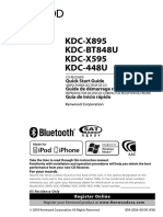 KDC-X895 KDC-BT848U KDC-X595 KDC-448U: Quick Start Guide Guide de Démarrage Rapide Guía de Inicio Rápido