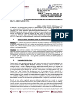 Oposición a constitución en actor civil por tráfico ilegal de productos forestales