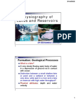 Physiography of Lakes and Reservoirs: Formation: Geological Processes