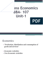 Business Economics BBA-107 Unit-1