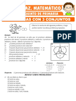 Problemas Con Tres Conjuntos para Quinto de Primaria