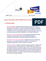 Boletín Legal No 140 Guia pago de Primas