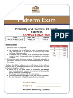 Fall 2015 MidTerm Exam Male L01 Solution