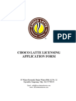Application Form Choco Latte
