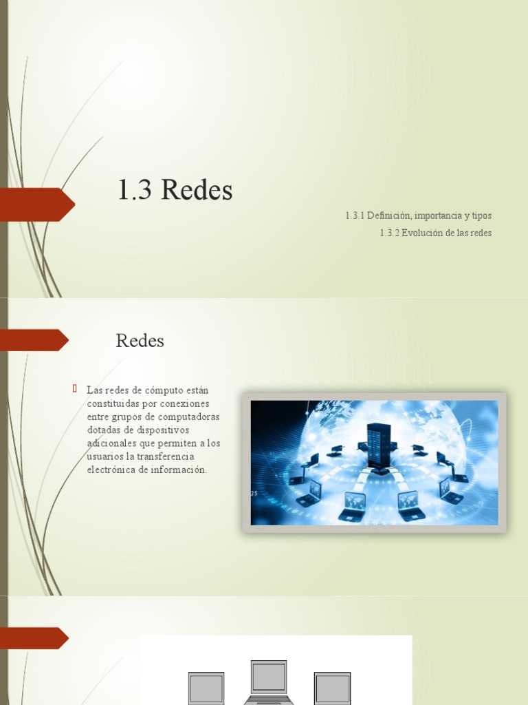 Evolución y tipos de redes de computadoras | PDF | Internet y web | Red ...