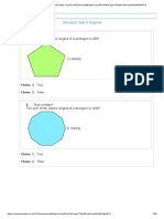 Revision Year 9 Aligned: True or False? The Sum of The Interior Angles of A Pentagon Is 450°