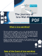 The Journey of Isra-Wal-Miraj: Presented By: Syed Mohammad Ayaan Ahmed - 9BA