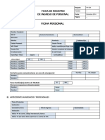 Ficha de Registro de Ingreso de Personal