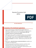 Remote Procedure Call (RPC) : 1 RPC - RMI - Web Services