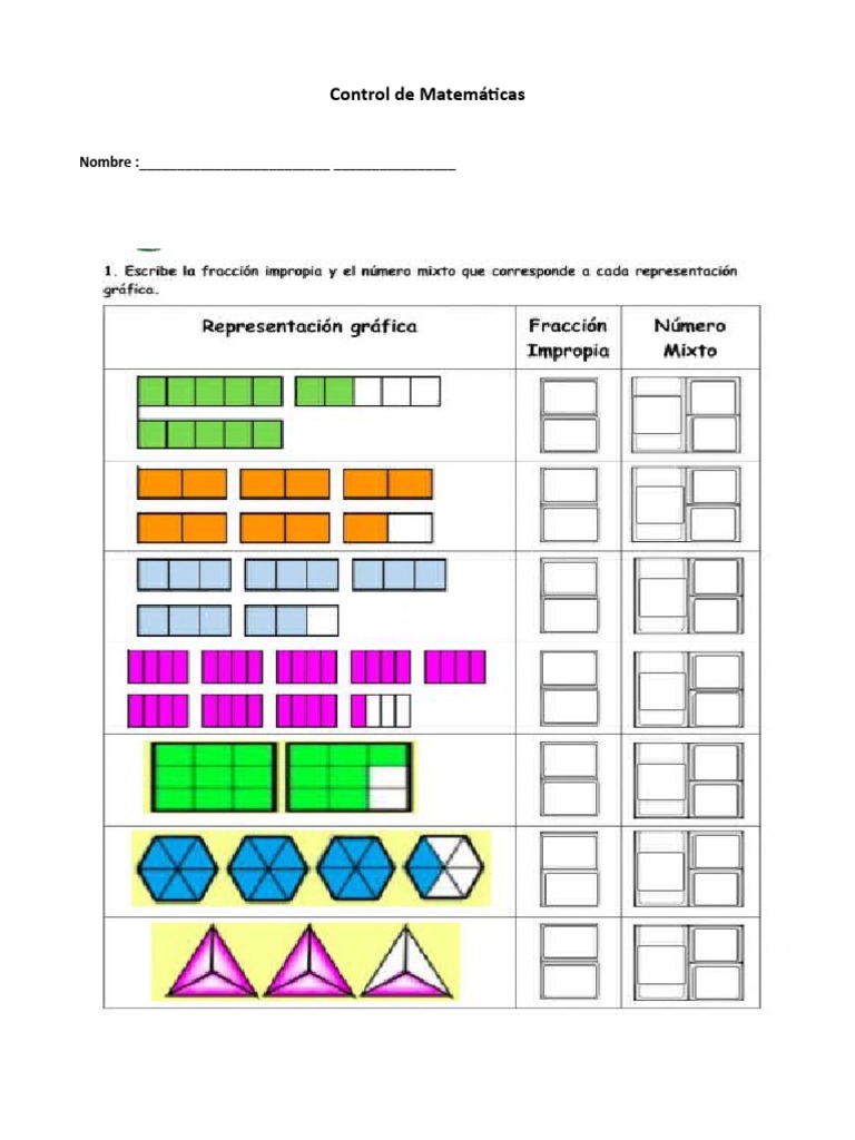 Control de Matemáticas | PDF