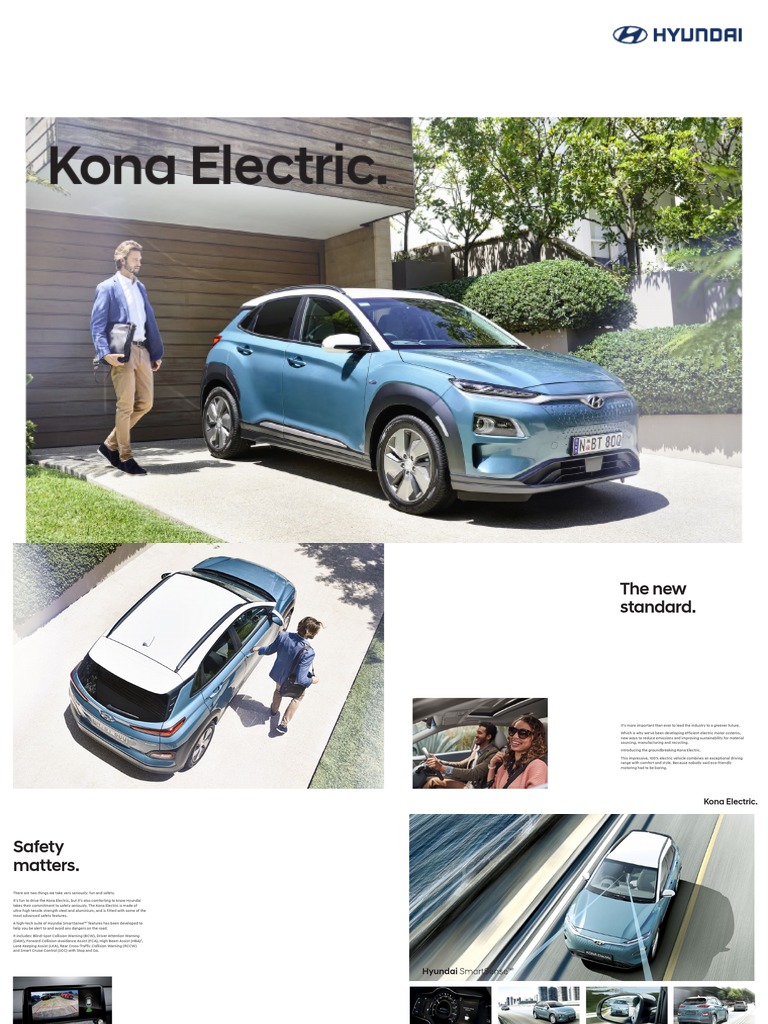 Hyundai Kona EV Brochure PDF Battery Charger Android (Operating