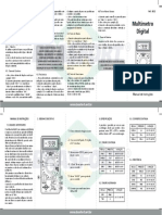 Multímetro Digital Ref 8522 - Manual PDF